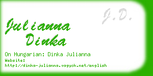 julianna dinka business card